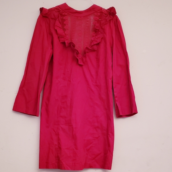 free people red long sleeve dress Free People Emmy Mini Dress